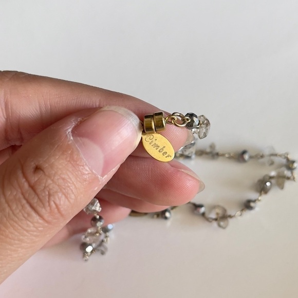 Cimber crystal purple necklace - Picture 6 of 8